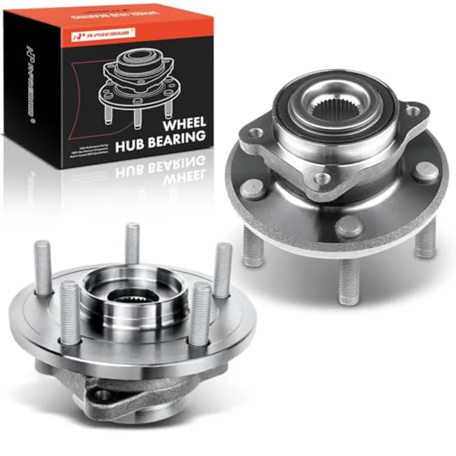 

A-Premium 2 x Front Wheel Bearing and Hub Assembly with 5-Lug Compatibility for Enhanced Vehicle Performance and Safety Ideal f