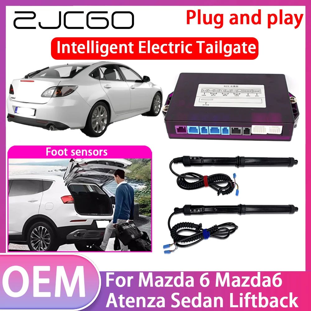 

ZJCGO Electric Tailgate Lift Drive Trunk Opening Tail Gate Lift Soft Close Car Door For Mazda 6 Mazda6 Atenza Sedan Liftback