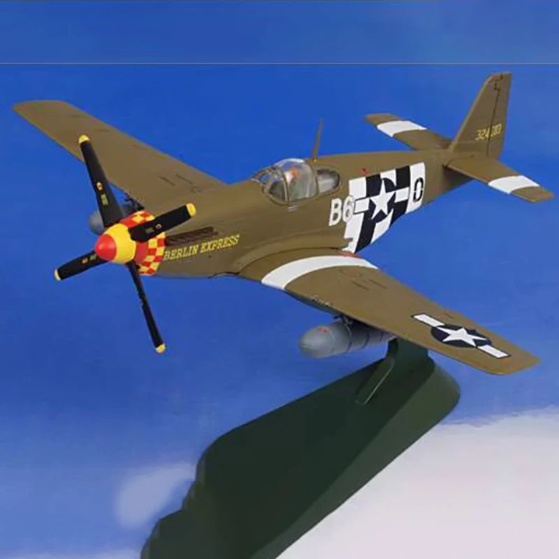 

Diecast 1:72 Scale P-51B Mustang fighter Alloy Finished Simulation Model Static Decoration Souvenir Gifts For Adult Boy