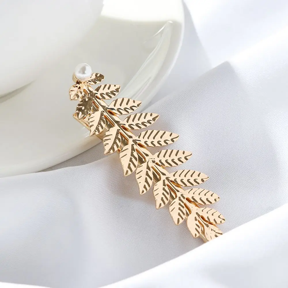 Golden Hair Combs Hair Jewelry Wedding Hair Crown Bride Headbands Hair Hoop Leaves Hair Bands