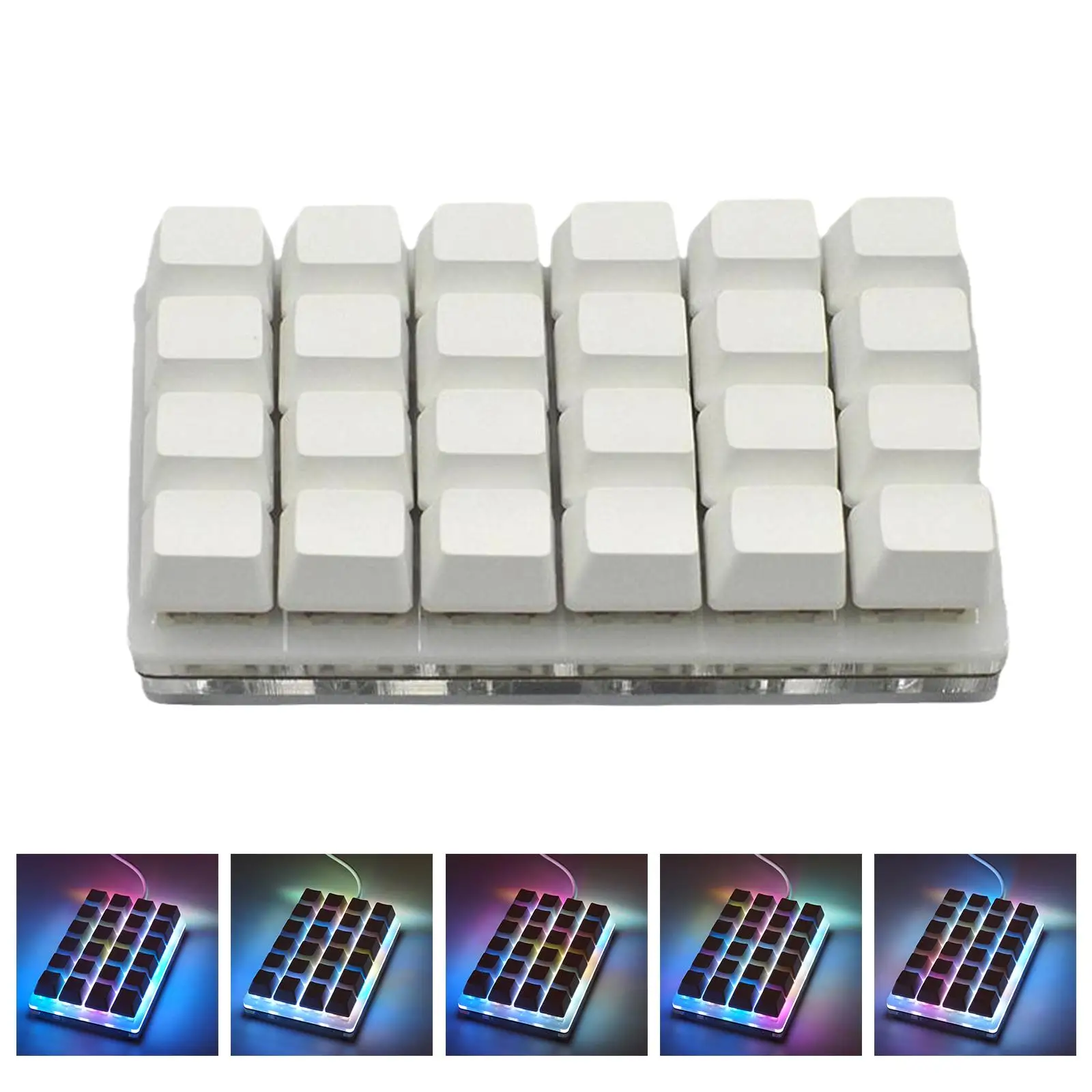 

Programmable Mechanical Keyboard 24 keys Macro Custom Shortcut Keypad Numpad Drawing Multimedia OSU Gaming Keyboard Keycaps