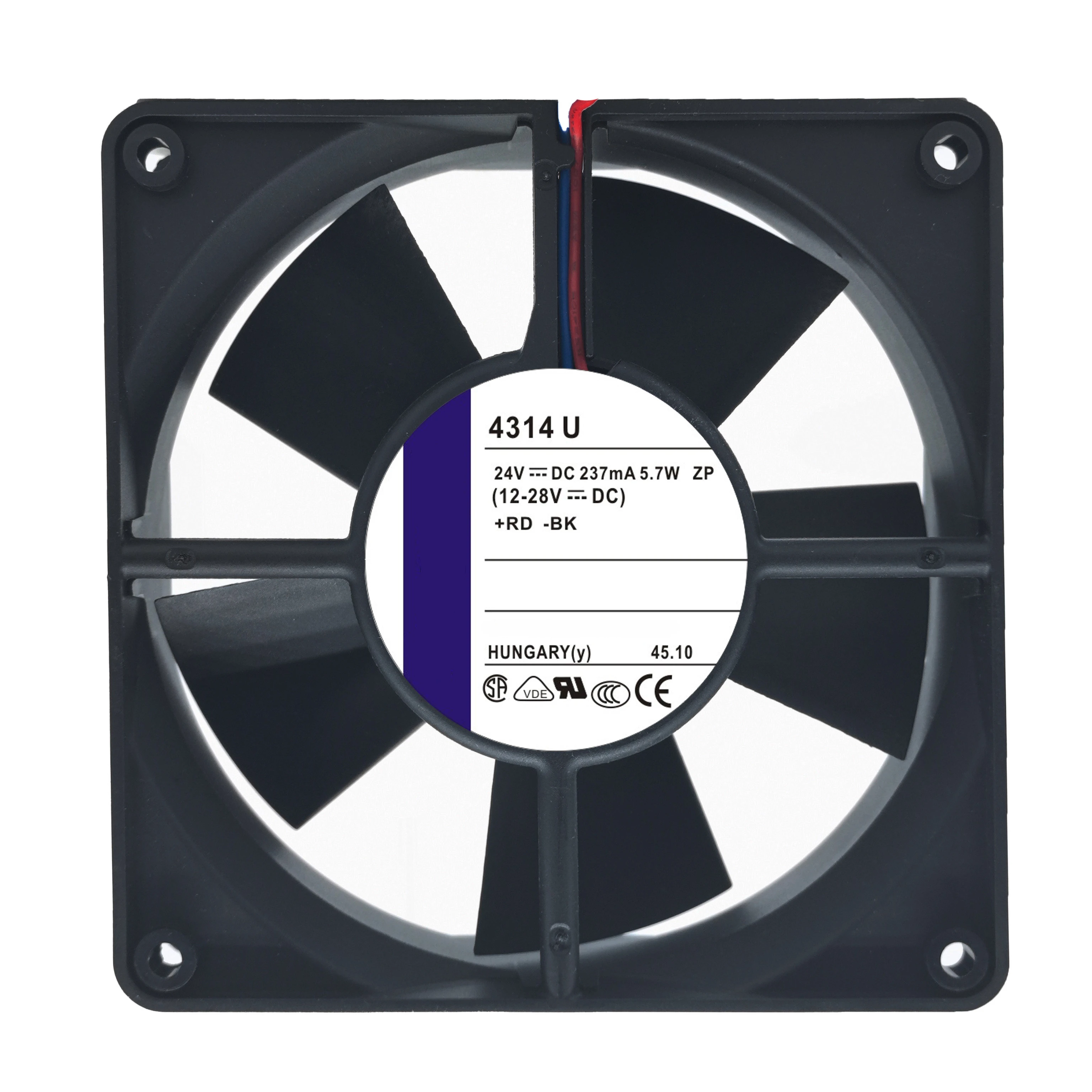 Cooling Fan 4314 U TYP4314U DC 24V 237mA 5.7W 12cm 12032 120X120X32MM