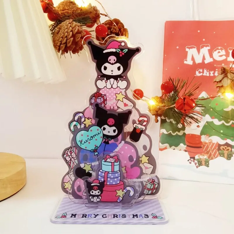 Hello Kitty DIY Clear Acrylic Stand Personalized Anime Cartoon Character Standing Students Desktop Decoration Christmas Gift