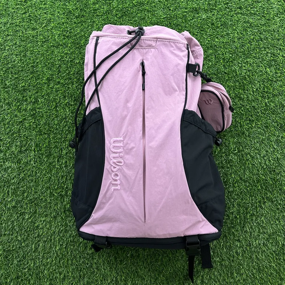 Wilson New DRAWSTRING Lace Up Style Large Capacity Tennis Backpack V2 With Mini Pocket Independent Shoe Bag