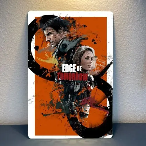 Edge Of Tomorrow Tom Cruise Movie Metal Poster Tin Sign - 20x30cm Plate