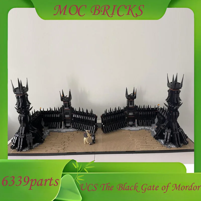 MOC Creative UCS البوابة السوداء من موردور نموذج اللبنات العمارة التعليم التجمع نموذج لعب الاطفال هدايا عيد الميلاد