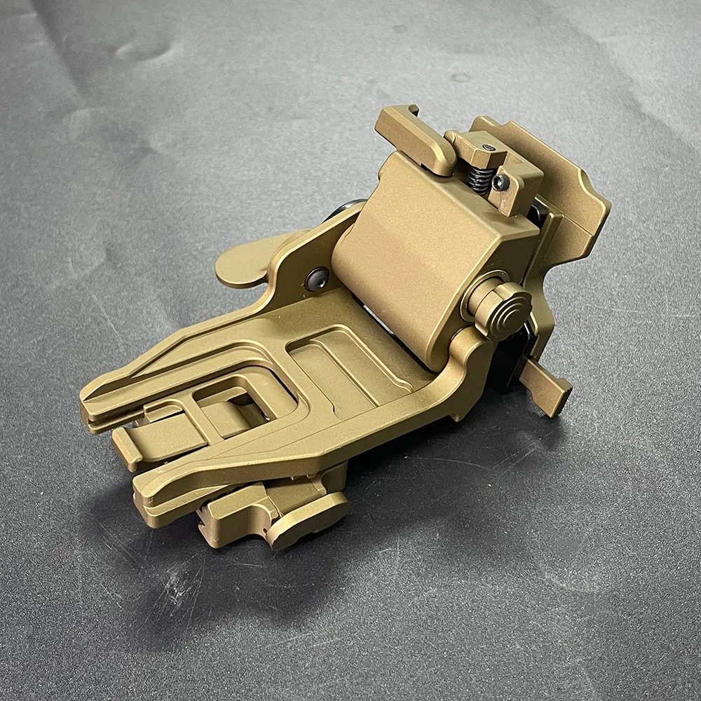 2024 New Low Profile NVG Helmet Mount Flip-up Adjustable Dovetail Shoe Aluminum Night-vision Goggles Bracket Mount