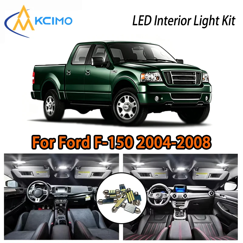 

High Quality LED Interior Lights For Ford F-150 2004-2008, Two Colors Choice Easy Install Decor Lamp