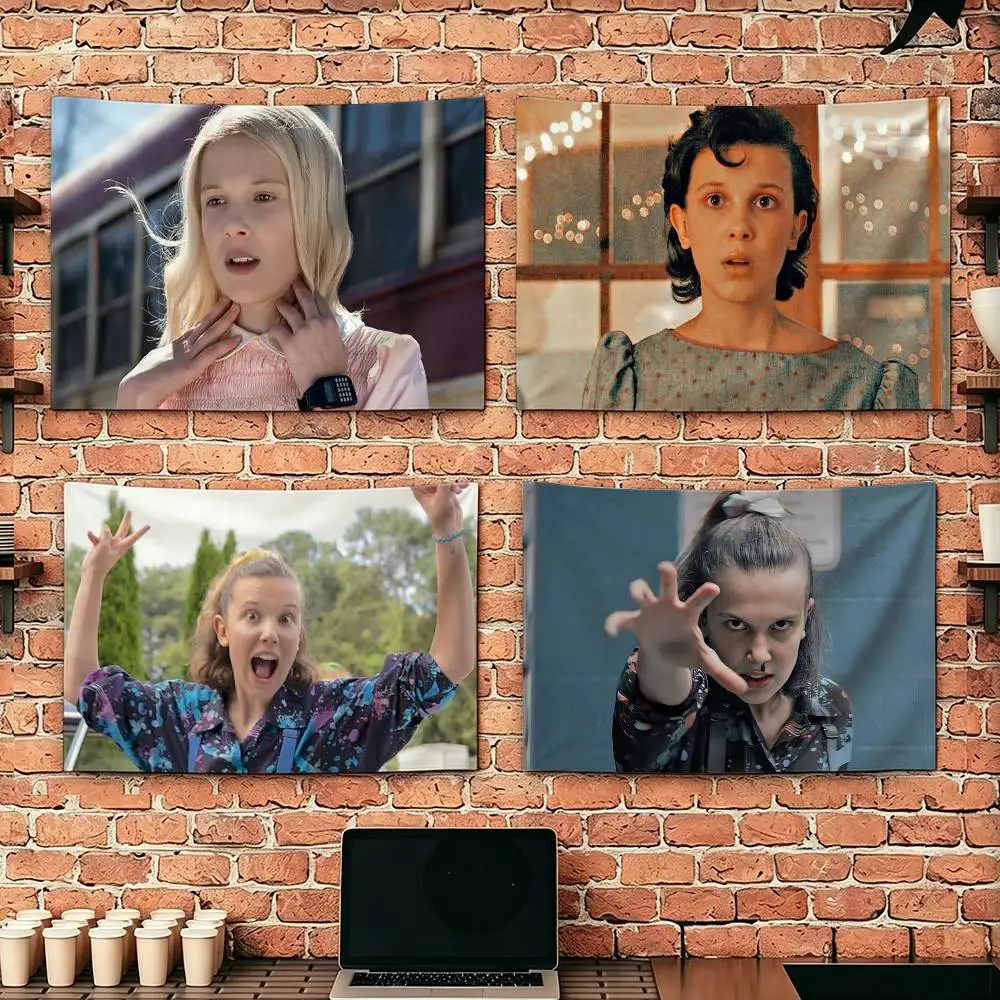 Millie Bobby Brown  Flags Suitable For Party Club Outdoor Interior Wall Decoration Banner Fans Gift