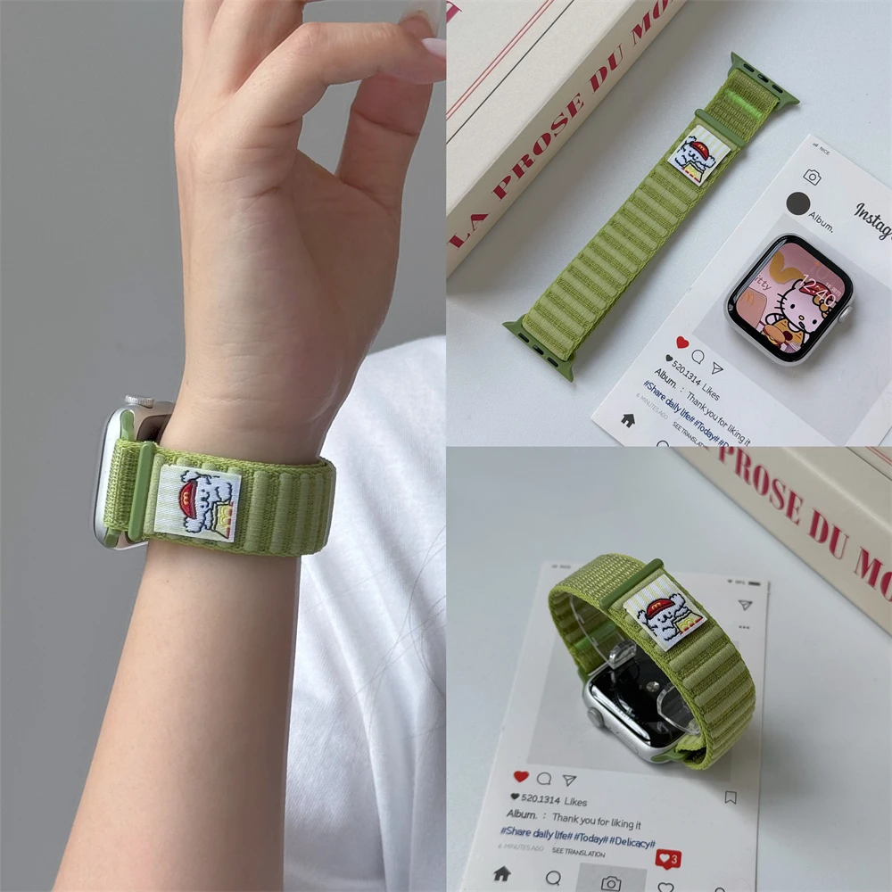 Armband für Apple Watch 44mm 45mm 49mm 46mm 38mm 40mm 41mm 42mm Nylon-Armband für iWatch Series Ultra 11 10 9 8 7 6 5 SE2 3