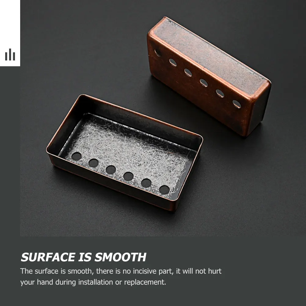 

Pickup Cover Single Coil Covers Guitar Pickups for High Output Bass Electric Metal Frame