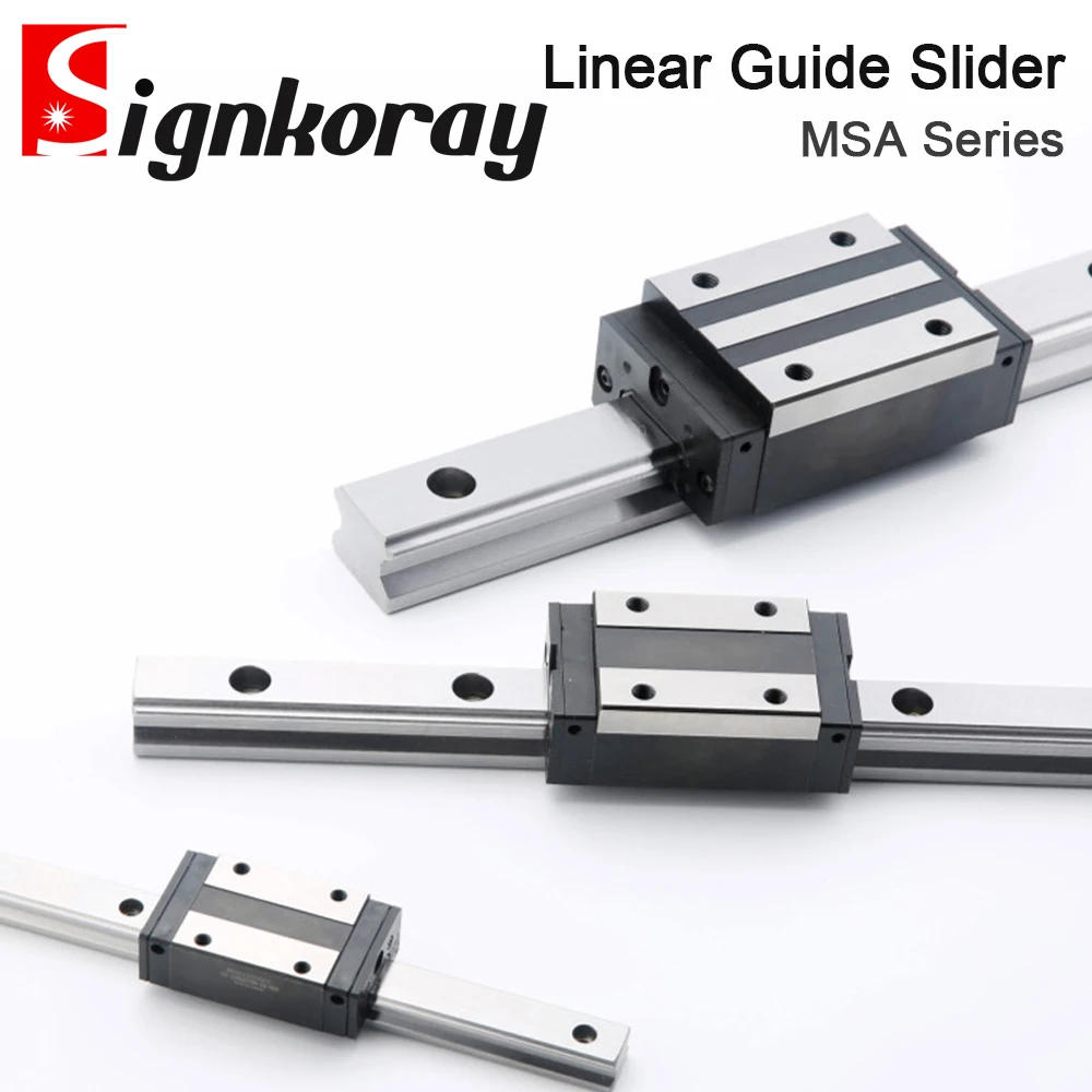 Carrello guida lineare con blocco scorrevole serie SignkoRay PMI MSA per macchina da taglio per incisione laser CO2