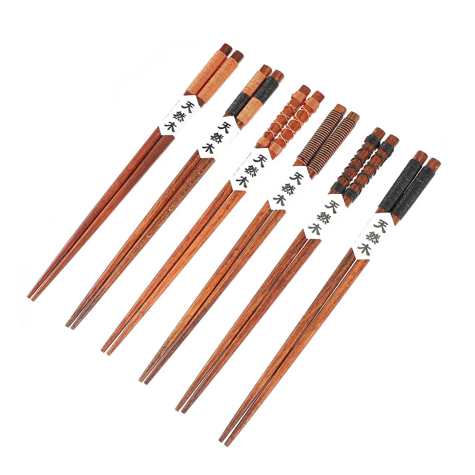 1 Set 6 Pairs Wooden Long Chopsticks Practical Hot Pot Chopsticks Cooking Chopstick Frying Chopsticks