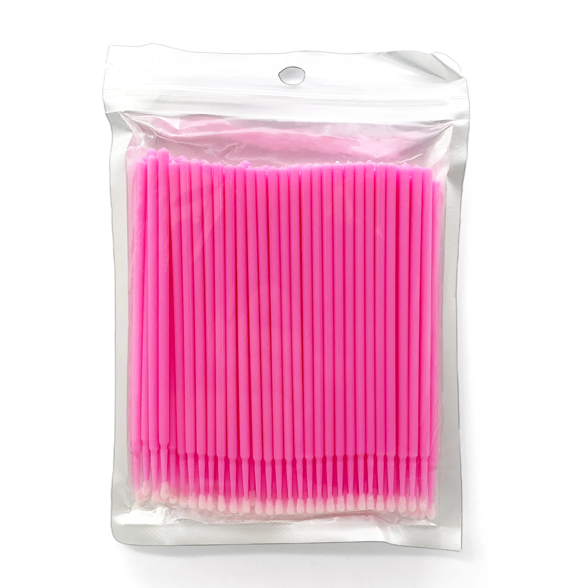 100PCS Disposable Colorful Cotton Swabs MicroBrush Eyelashes Extension Cleaning Swab Cosmetic Tool Lashes Extensions Cotton Swab