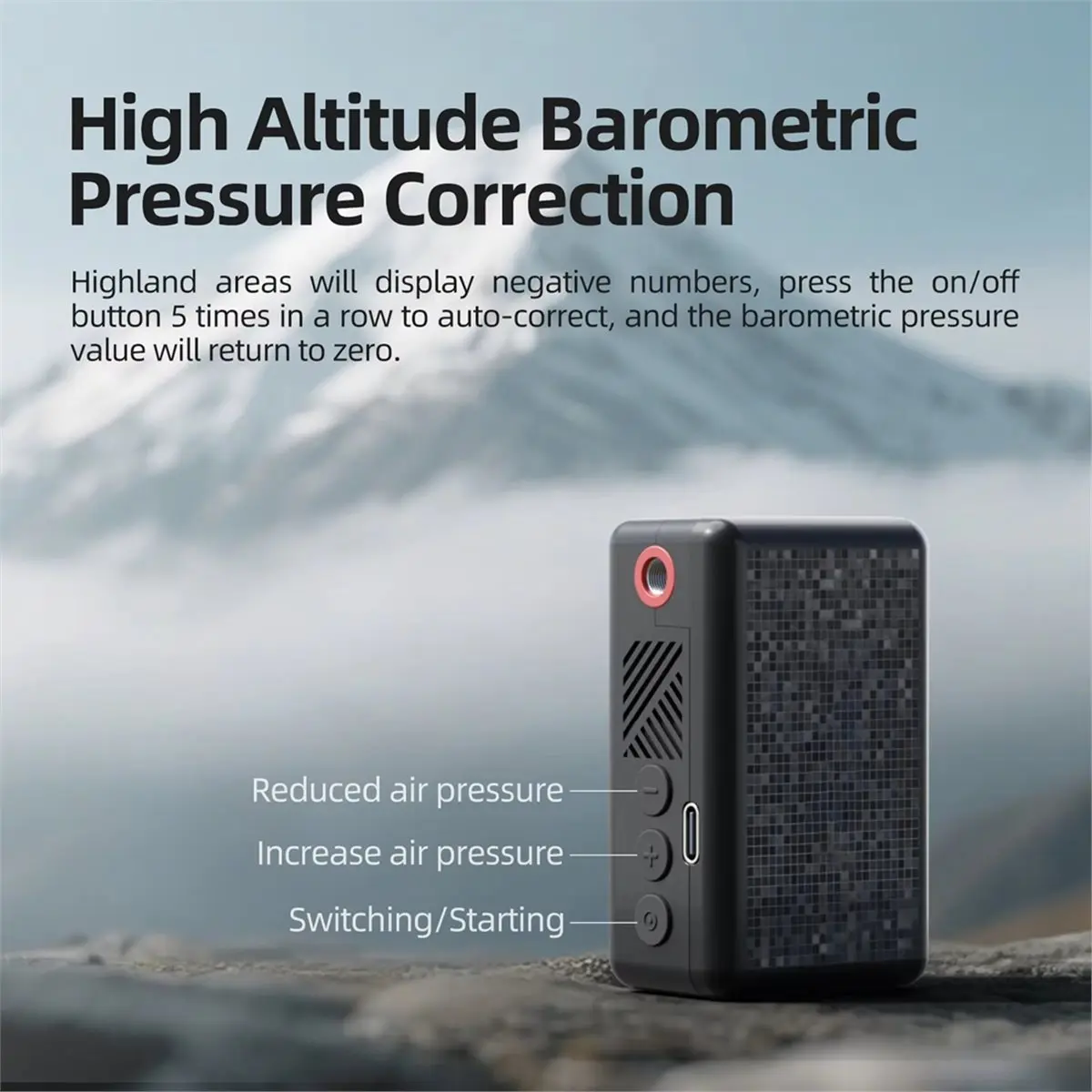 

Портативный электрический мини-насос AD10 AM6 130 PSI с дисплеем давления для шин, для велосипедов