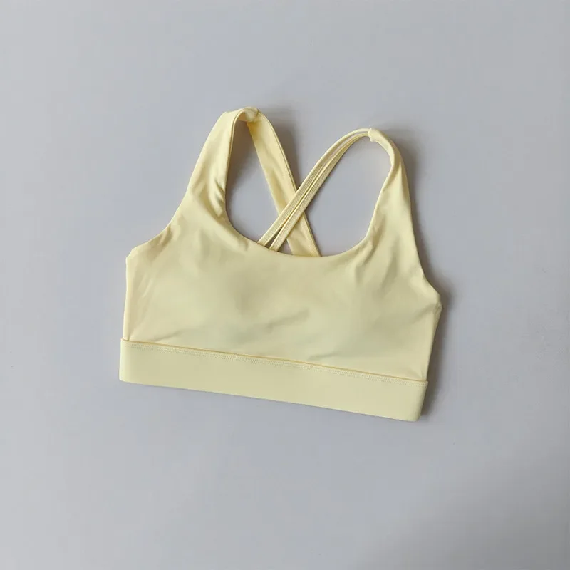 High-Intensity Cross-Back Sports Bra Shockproof Quick-Drying Yoga Running Top All-In-One Fitness Bra Beautiful Design