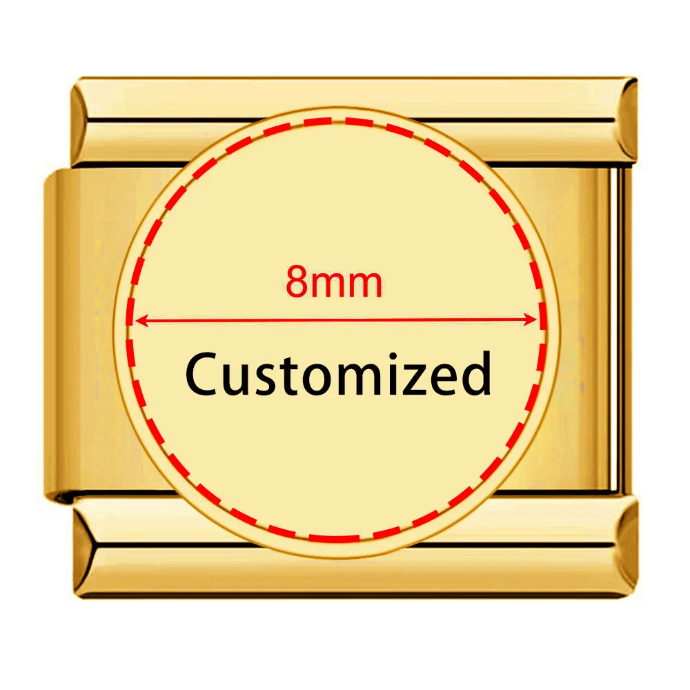 Trendy Creative Picture Colorful Customization Charms Italian Links Fit 9mm Beads DIY Stainless Steel Making Jewelry Women Men image 3