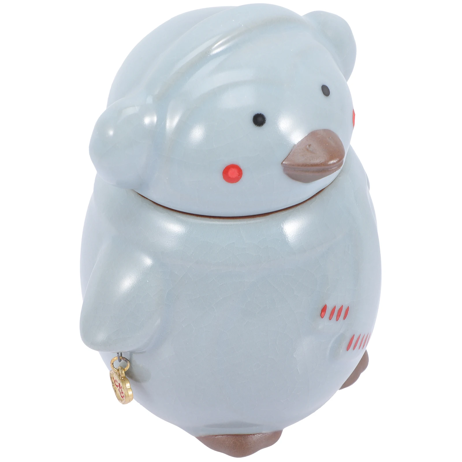 

Ceramic Tea Canister Airtight Container for Loose Tea Dried Fruit Unique Delicate Design Suitable for Home Cafe Shop Use