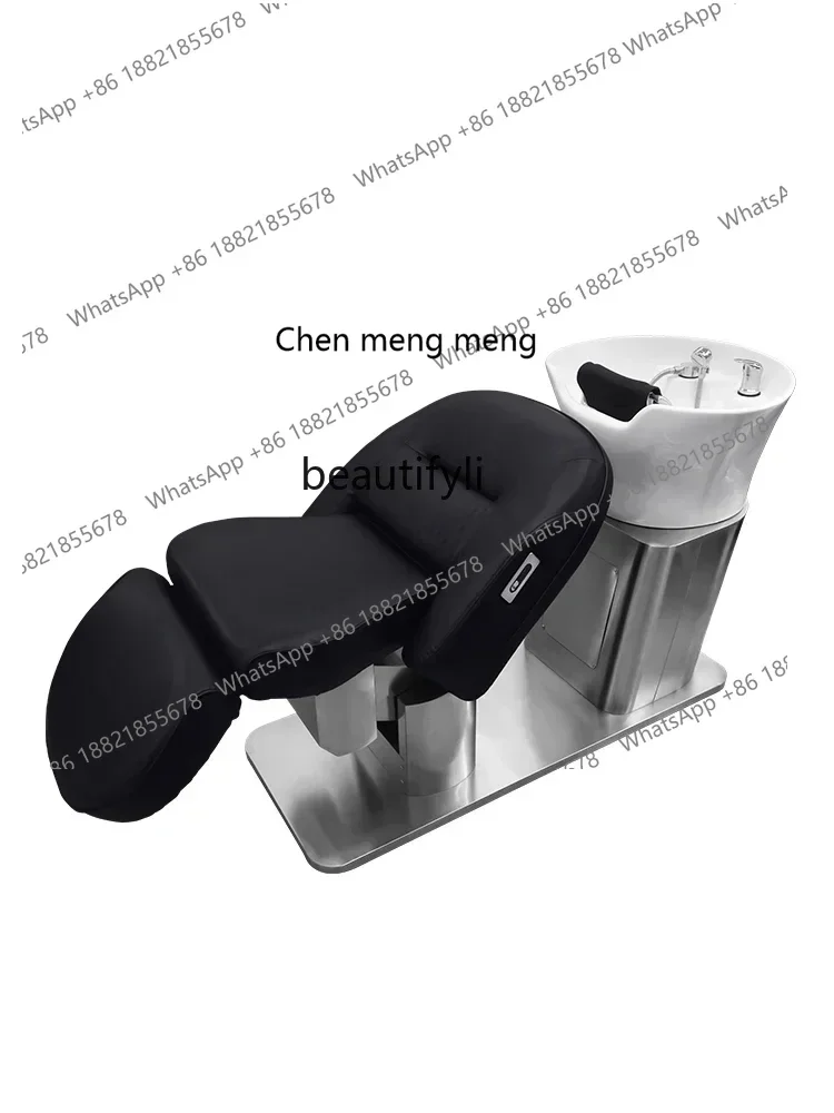 

cc182R Electric Adjustable Barber Shop Shampoo Chair Hair Salon Hair Salon Ceramic Basin Hair Salon Half Lying