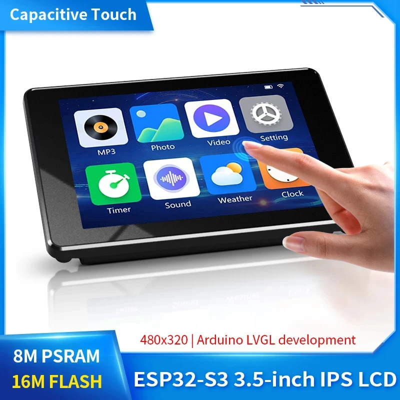 esp32-s3-schermo-lcd-ips-da-35-pollici-480x320-touch-capacitivo-8m-psram-16m-flash-per-arduino-supporto-sviluppo-lvgl-wifi-bluetooth