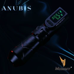 Mummy Anubis Wireless Tattoo Machine Adjustable Stroke Length 2.2-4.2mm Replaceable Battery Tattoo Pen Powerful Motor Body Art