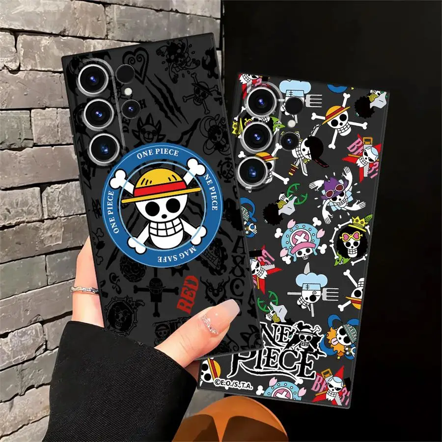 Soft Back Phone Cover Case for Samsung Galaxy S23 FE S25 Ultra S22 S25+ S9 S24 Plus S21 S20 S24+ One P-Piece Zoros Luffys