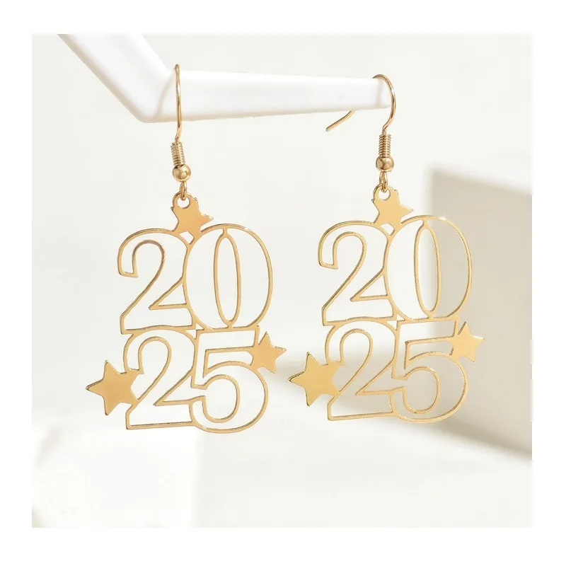 

Новогодние креативные серьги-гвоздики с уникальным дизайном в виде звезды, универсальные, премиум-класса