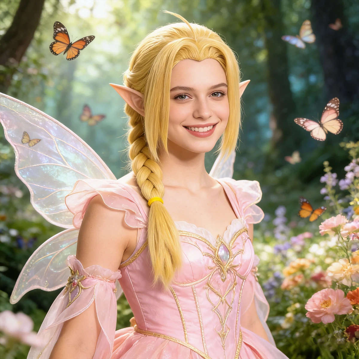 

Золотой плетеный парик для косплея — длинный парик в стиле аниме с желтым плетеным дизайном, идеально подходящий для обычных мероприятий, тематических вечеринок