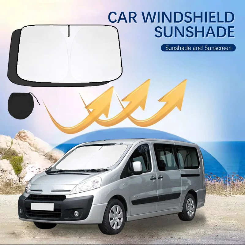 

Car Visor Sunscreen Window Sun Shade Blocks Parasol Coche UV Rays Driver Protection For Citroen Jumpy