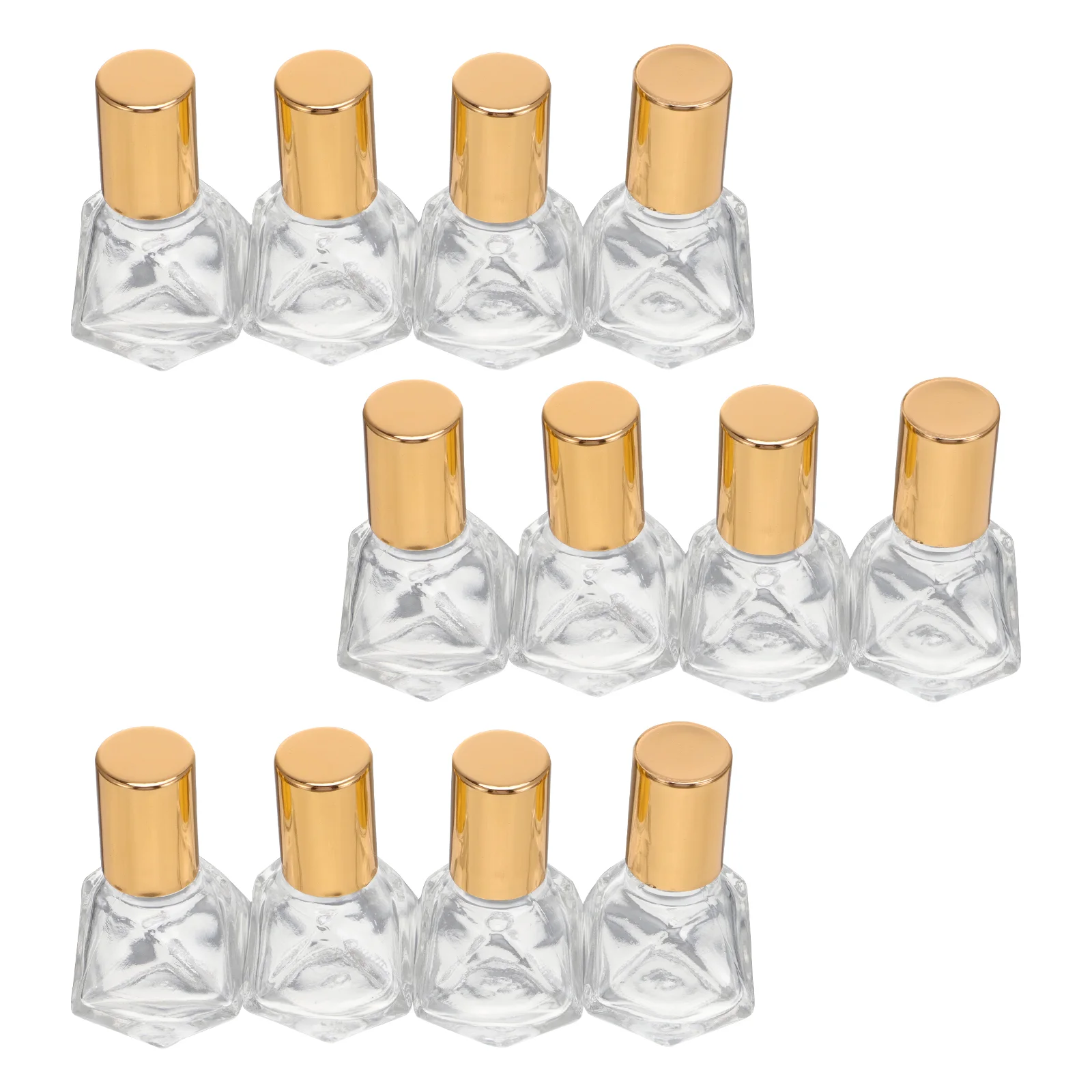 

12 Pcs Glass Roller Bottle Perfume Kit Ball Bottles Essential Oil Roll-on Subpackaging with Cap Containers