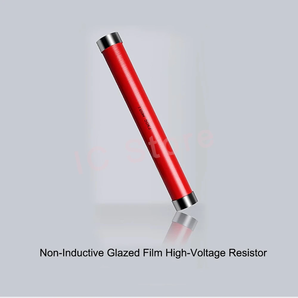 1PCS RI80 High-Voltage Non-Inductive Resistor 500W Red Glass Enamel Metal Film 1 2 5 10 20 30 50 100 150 200 300 500K 500M