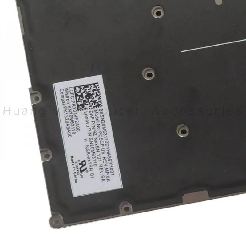 SS+New US English Layout Backlit Laptop Keyboard For Lenovo Yoga C740-14 C740-14IML Replacement Part