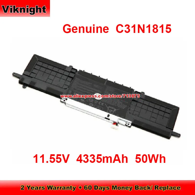 

Genuine C31N1815 Battery for Asus ZenBook 13 UX333FN RX333FA RX333FN UX333FA UX334FL UX333FA-A4116T 11.55V 4335mAh 50Wh