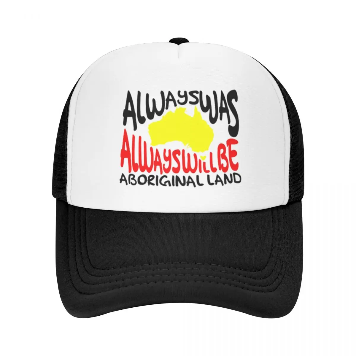 Map Always Was Always Will Be Aboriginal Land Printing Mesh Baseball Cap For Men High Qualiy Peaked Caps New Trend Sun Hat