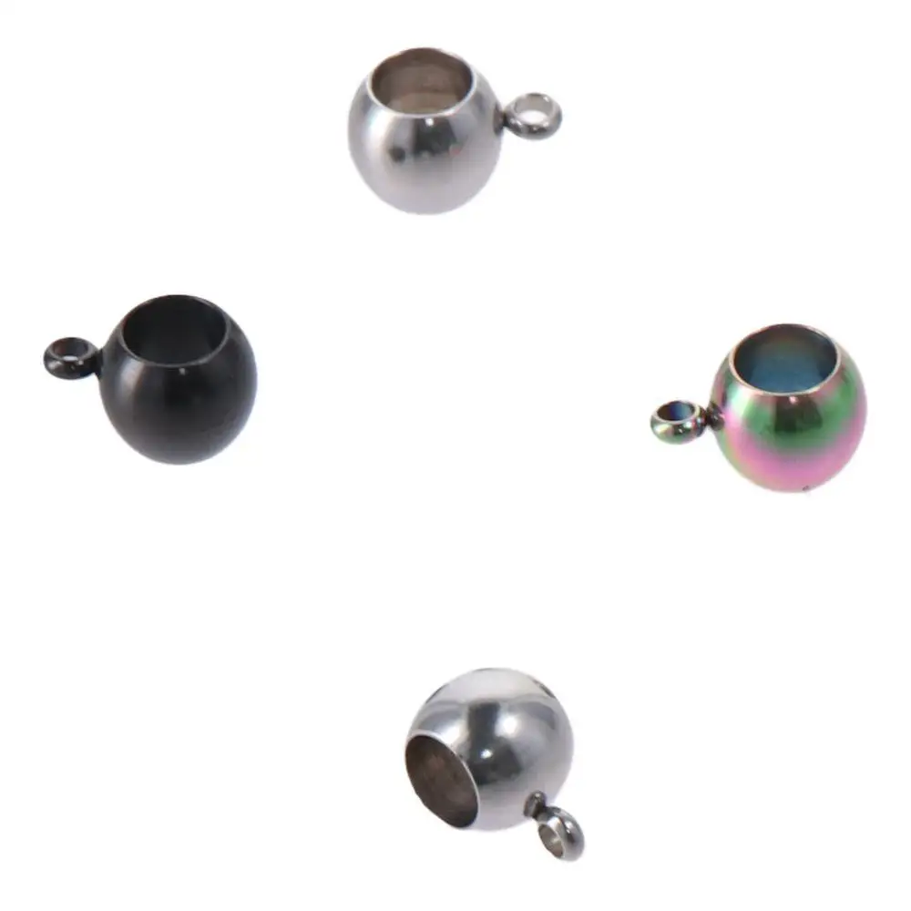 حبات فواصل من الفولاذ المقاوم للصدأ ، إكسسوارات مجوهرات متعددة الألوان