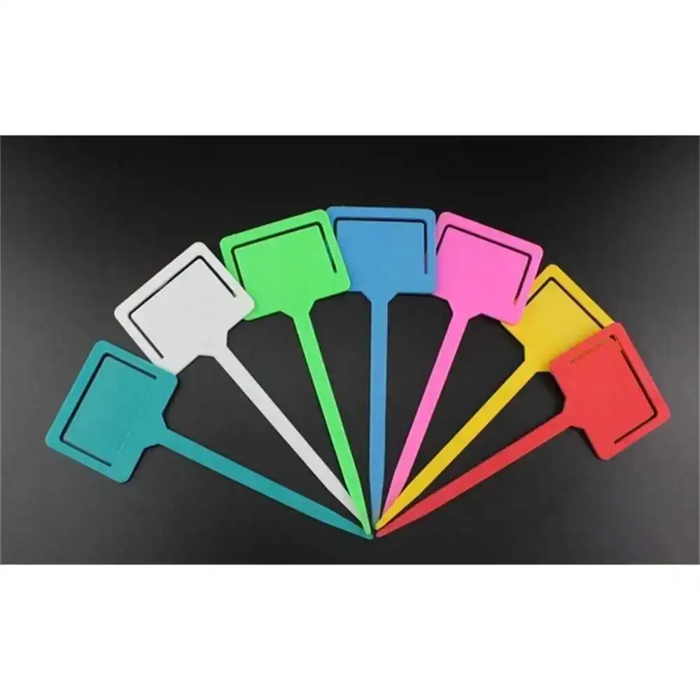 Vegetable Price Display Plant Sign Plant Tag Black Plant Labels Plastic Tag Writing Sign Board