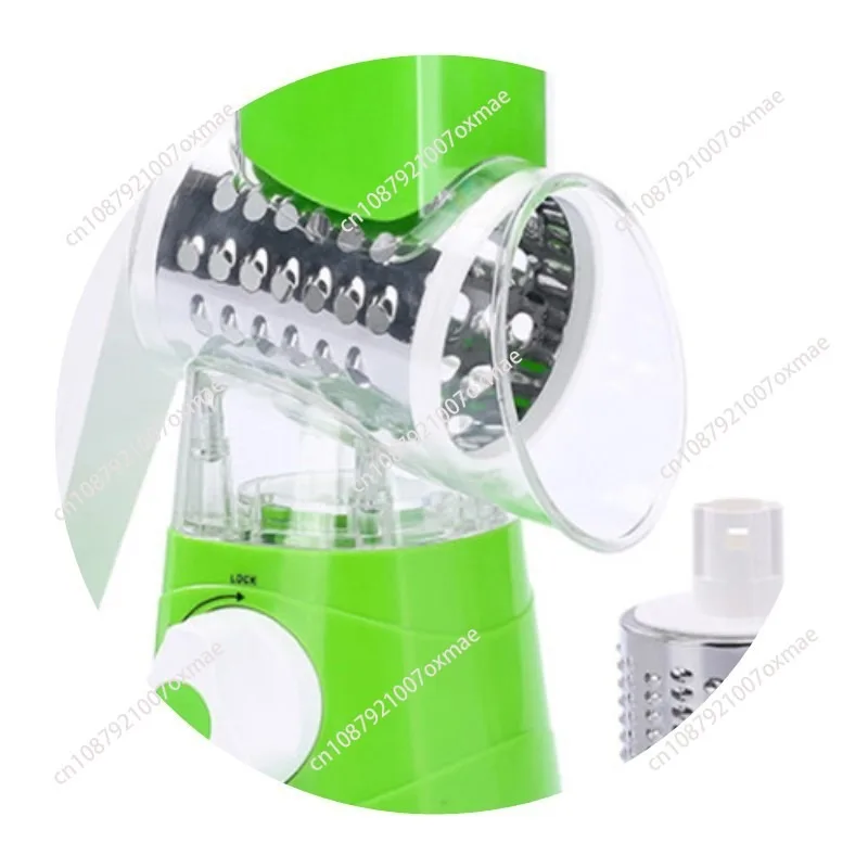 3-in-1 Manual Rotation Vegetable Fruit Slicer Round Cutter Potato Grater Spiralizer Vegetable Chopper Kitchen Home Tools