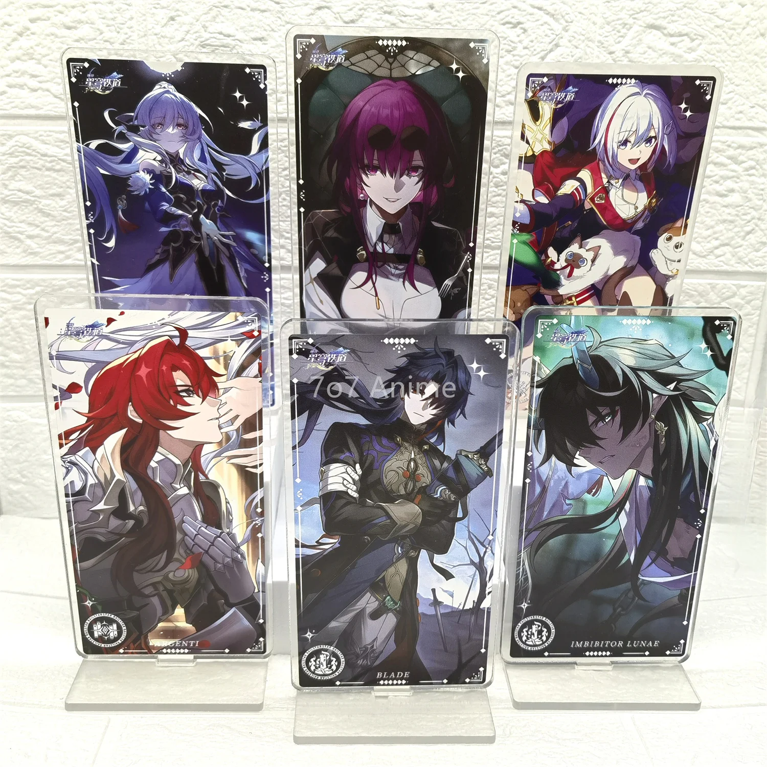 StarRail Figure Light Cones Acrylic Stand Model  Argenti Topaz Lunae Kafka Jingyuan Bronya Blade Characters Weapon Gift