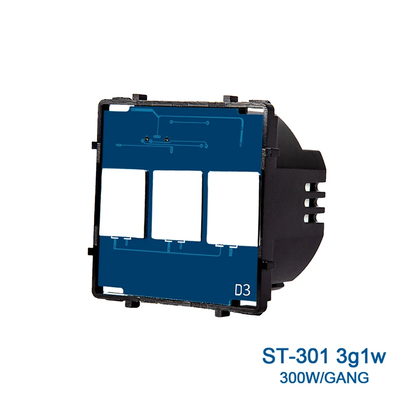 Bingoelec DIY Series Smart WiFi Wall Touch Switch Base Need Neutral Live Wire EU Standard Dimmer Switch Function Keys