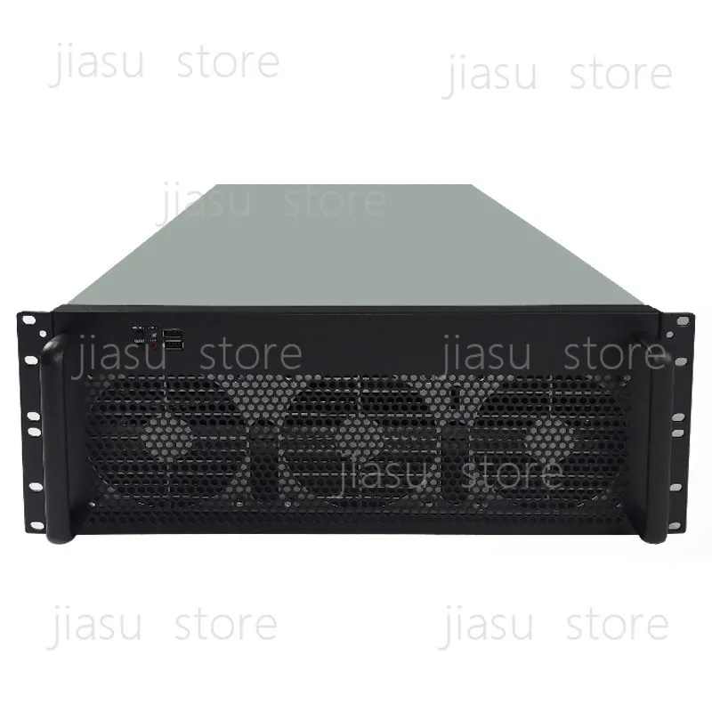 Boîtier multi-cartes graphiques 4U 6/8 GPU, châssis de serveur de contrôle industriel, ventilateur de refroidissement à haut débit d'air pour ordinateur en rack IDC