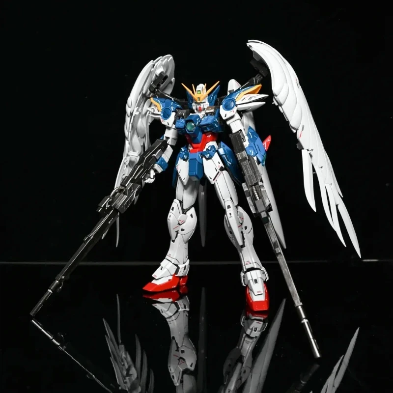 إصدار MG Wing Zero EW. KA 1/100 عمل أرقام أطقم منمذجة لعبة تجميع بلاستيكية مفصلية ميكا مع اكسسوارات حلية الصبي هدية