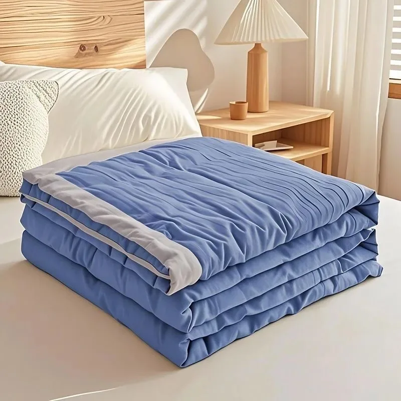 Spring Summer Solid Quilt Machine Washable Quilts Soft Skin Friendly Blanket for Child Adult Bed 110x150cm 150/180/200cm