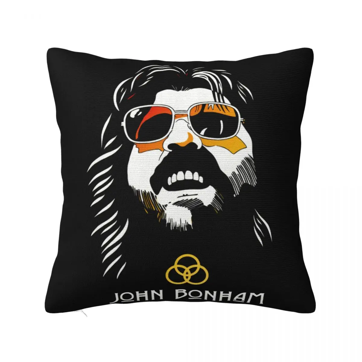 John Bonham Bonzo Rock Band Musician Drummer Music Artist Original Retro Comfortable Hot Pillow Case