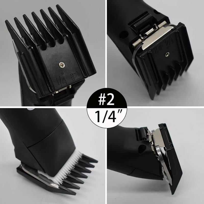 PZHI-4 Pieces Professional A5 Style Hair Clipper Attachment Guard Guide Cutting Combs Set Compatible Oster Classic