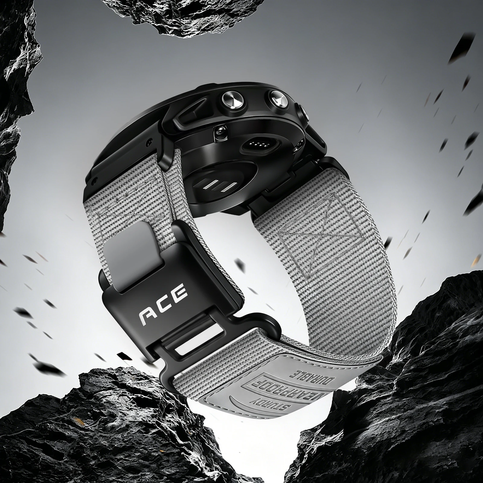 Kompatibel mit Garmin Uhrenarmband 22mm 26mm Schnellverschluss Nylonband für Fenix 8 7 7X 6 5 Epix Gen2 Enduro 3 Herren Sport Ersatzband – Detail 6