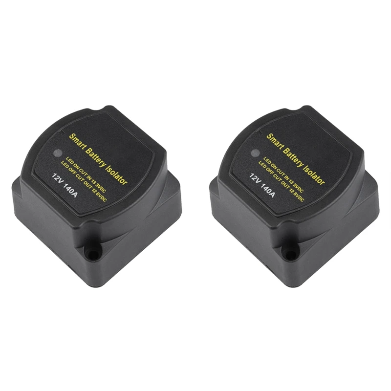 

2X Dual Battery Smart Isolator 12V 140A Voltage Sensitive Split Charge Relay VSR Car Accessories Relay VSR For Campers