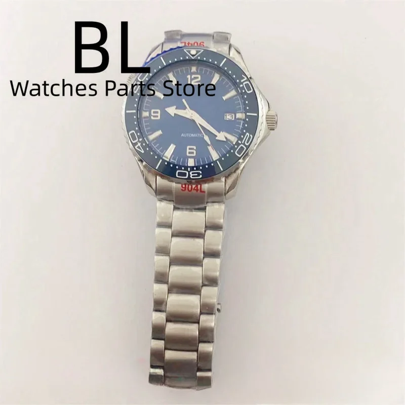 BLIGER 41mm Mechanical Watch For Men NH35A MIYOTA 8215 PT5000 With Orange Bezel Luminous Dial Sapphire Glass Unidirectional