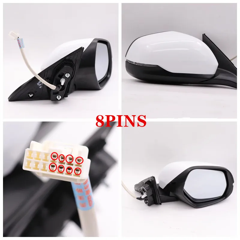 1PCS Car Side Mirror Rearview Mirror Honda For HRV Vezel 2014 2015 2016 2017 2018 RU1 RU5 3/5/8 PINS With Signal Lamp