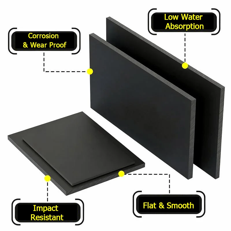 Black / Beige ABS Plastic Sheets Plates CNC  DIY Model Making Material 1mm 2mm 3mm 4mm 5mm 6mm 8mm 10mm 12mm 15mm 20mm 25mm-40mm