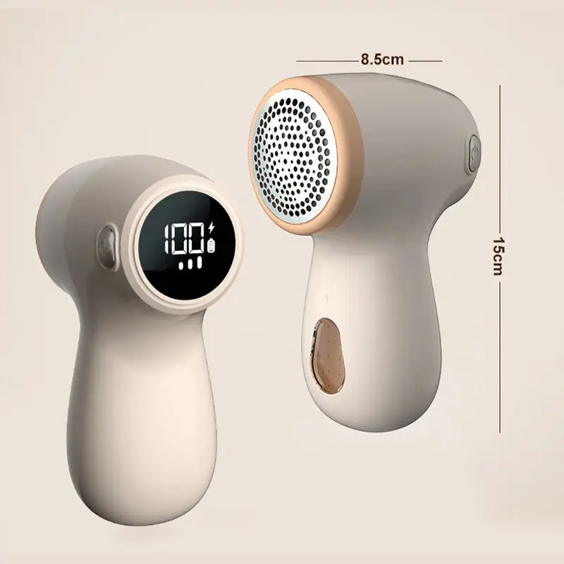 2024 Rechargeable USB Electric Lint Remover Digital Display Wireless Laundry Fabric Shaver Mini Portable Clothes Shaver